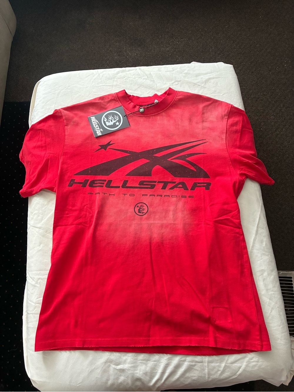 Hellstar Red Graphic Short Sleeve Tee - Men's Crew Neck